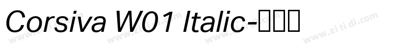 Corsiva W01 Italic字体转换